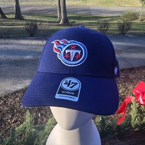 '47 Brand Tennessee Titans Navy Blue Adjustable NFL Football Cap